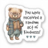 Bear RAK Sticker (Vorderseite)