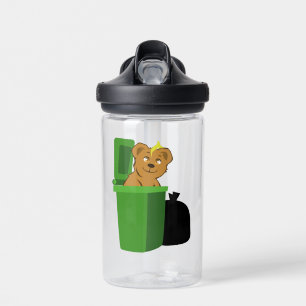 Bear rasiert den Mülleimer Trinkflasche