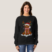 Bear Reindeer Santa Noel Costume Dancing On Snow M Sweatshirt (Vorne ganz)
