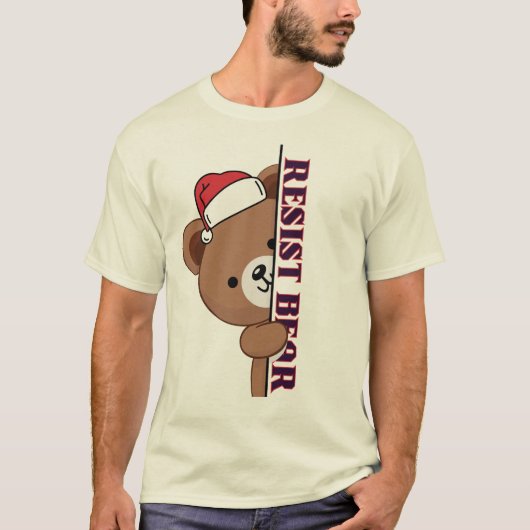 Bear Resist christmas T-Shirt (Vorderseite)