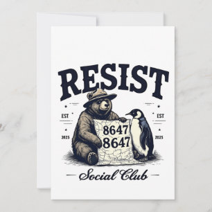 Bear Resist Protect National Park Anti Trump 8647 Einladung