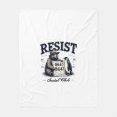 Bear Resist Protect National Park Anti Trump 8647 Fleecedecke (Vorderseite)