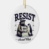 Bear Resist Protect National Park Anti Trump 8647 Keramik Ornament (Rechts)