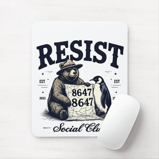 Bear Resist Protect National Park Anti Trump 8647 Mousepad (Mit Mouse)