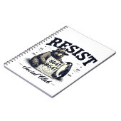 Bear Resist Protect National Park Anti Trump 8647 Notizblock (Linke Seite)