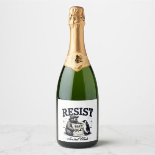 Bear Resist Protect National Park Anti Trump 8647 Schaumweinetikett
