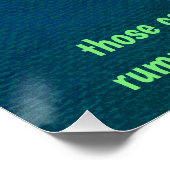 Bear Riding a Bicycle Motivierend Poster (Ecke)