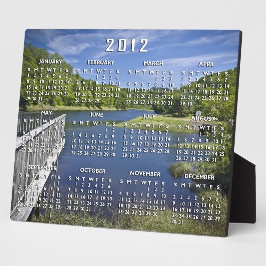 Bear River Calendar Plaque Fotoplatte (Seite)