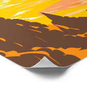 Bear River Staat Park Wyoming Vintag Poster (Ecke)