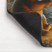 Bear Roasting Marshmallows Mousepad (Ecke)