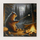 Bear Roasting Marshmallows Puzzle (Vertikal)