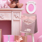 Bear Rustic Girl Party Vielen Dank Geschenkschachtel