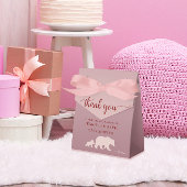Bear Rustic Girl Party Vielen Dank Geschenkschachtel