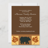 BEAR Rustic Lodge 12x18 Party Einladung (Vorderseite)