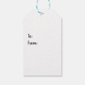 Bear Rustic Wilderness Wood Geschenkanhänger (Rückseite)