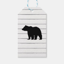 Bear Rustic Wilderness Wood Gift Tags