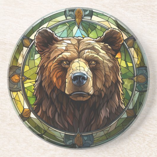 Bear Sandstone Untersetzer (Vorne)