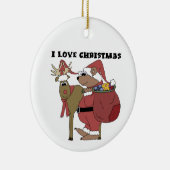 Bear Santa und Rentier Keepake Ornament (Rechts)