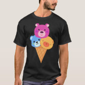 Bear Scoop Ice Cream Cone T-Shirt (Vorderseite)