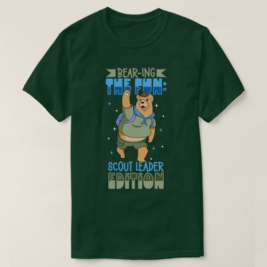 Bear Scout Leader Cub Scouting T-Shirt (Design vorne)