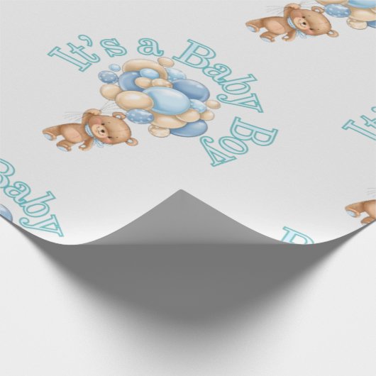 Bear Sein Junge Geschenkpapier (Ecke)