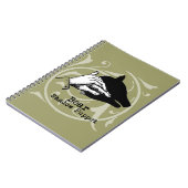 Bear Shadow Puppet Hand Vintag Notizblock (Linke Seite)