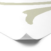 Bear Shadow Puppet Hand Vintag Poster (Ecke)