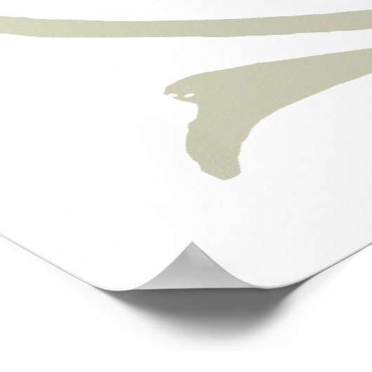 Bear Shadow Puppet Hand Vintag Poster (Ecke)