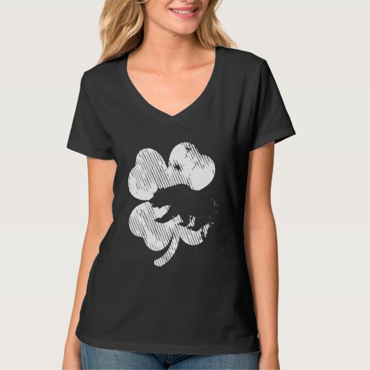 Bear Shamrock St Patrick's Day Irish Clover Saint T-Shirt (Vorderseite)