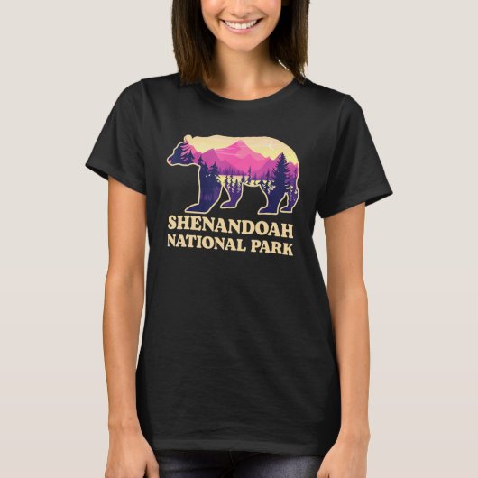 Bear Shenandoah Nationalpark Virginia Wandern T-Shirt (Vorderseite)
