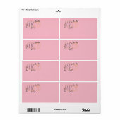 Bear Shipping Labels (Vorne)