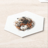 Bear Shirt Country Pumpkin Untersetzer (angewinkelt)