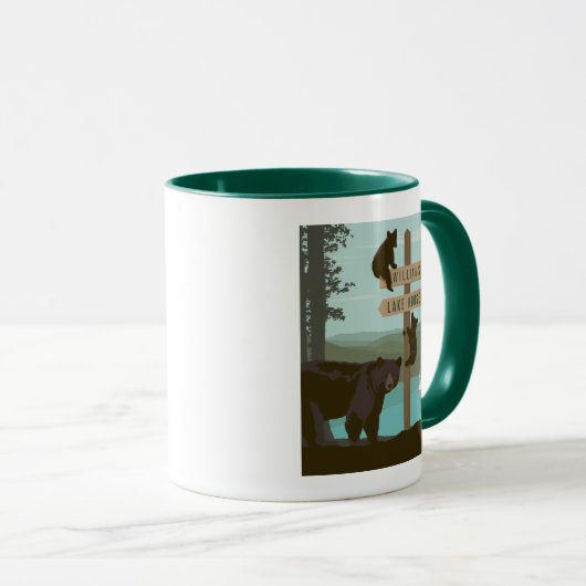 Bear Sign Tasse (VorderseiteRechts)