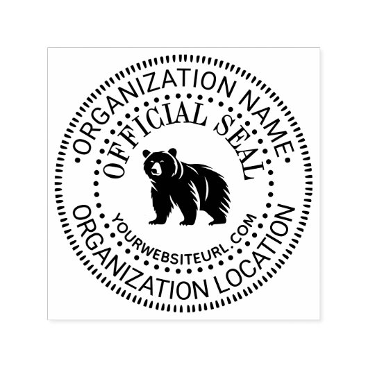 Bear Sil #3 Offizielles Siegel Name URL Permastempel (Design)