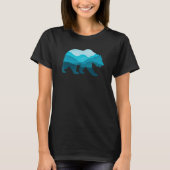 Bear Silhouette Outdoor Landscape Wildlife Forest T-Shirt (Vorderseite)