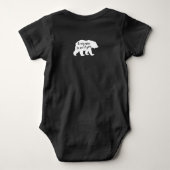 Bear Silhouette schön, dich zu treffen Baby Strampler (Rückseite)
