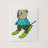Bear Skier Ski Puzzle (Vertikal)