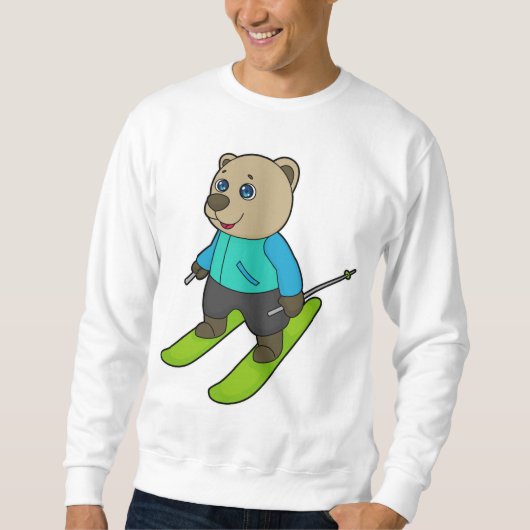 Bear Skier Ski Sweatshirt (Vorderseite)