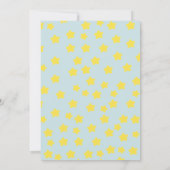 Bear Sleeping on Clouds Baby Dusche Einladung (Rückseite)