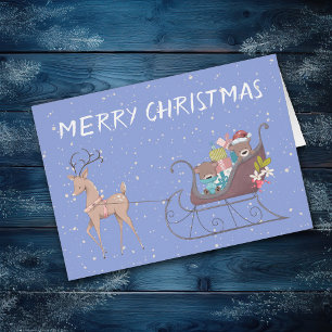 Bear Sleigh und Rentier Weihnachten