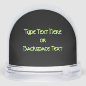 Bear Snow Globe Custom Aurora Bear Snow Globes Schneekugeln (Rückseite)