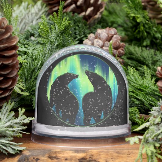 Bear Snow Globe Custom Aurora Bear Snow Globes Schneekugeln (Winter)