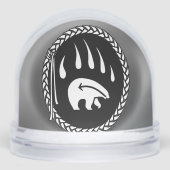 Bear Snow Globe Custom Native Bear Claw Snow Globe Schneekugeln (Vorderseite)