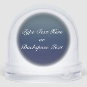 Bear Snow Globe Custom Polar Bear & Cubs Snowglobe Schneekugeln (Rückseite)