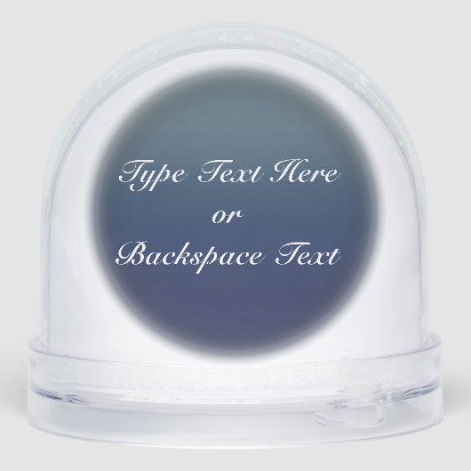 Bear Snow Globe Custom Polar Bear & Cubs Snowglobe Schneekugeln (Rückseite)