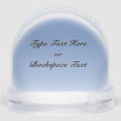 Bear Snow Globe Custom Polar Bear & Cubs Snowglobe Schneekugeln (Rückseite)