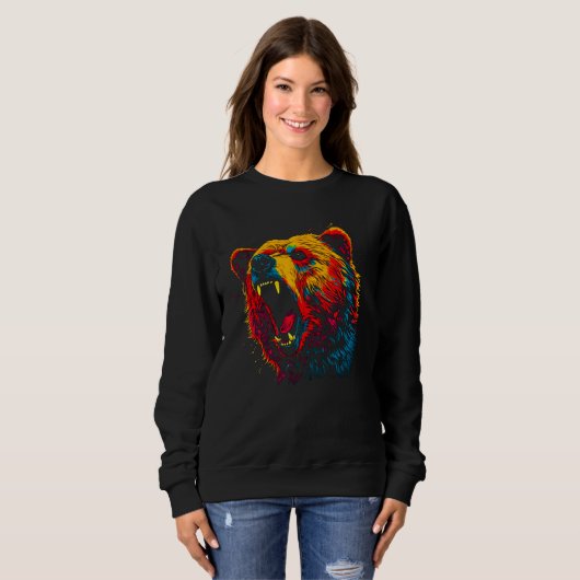 Bear Spirit Animal Sweatshirt (Vorne ganz)