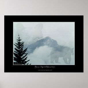 Bear Spirit Mountain Foto Art Poster