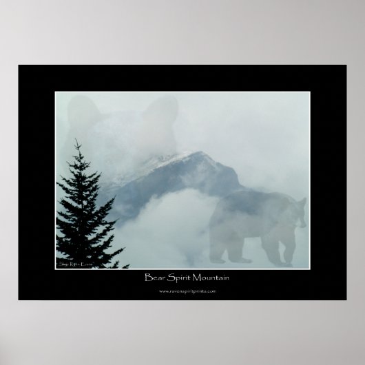 Bear Spirit Mountain Foto Art Poster (Vorne)