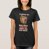 Bear Spray Bug Spray Joke Camping T-Shirt (Vorderseite)
